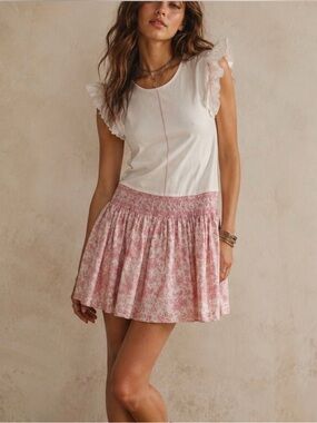 Manolitas Smocked Ruffle Dress NWT 
X Small MSRP $179